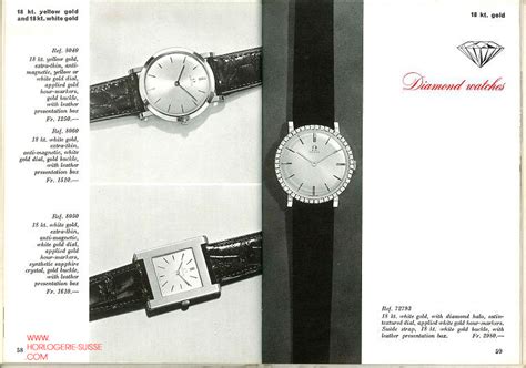 1960 omega watch box|1960 Omega Watch catalogue.